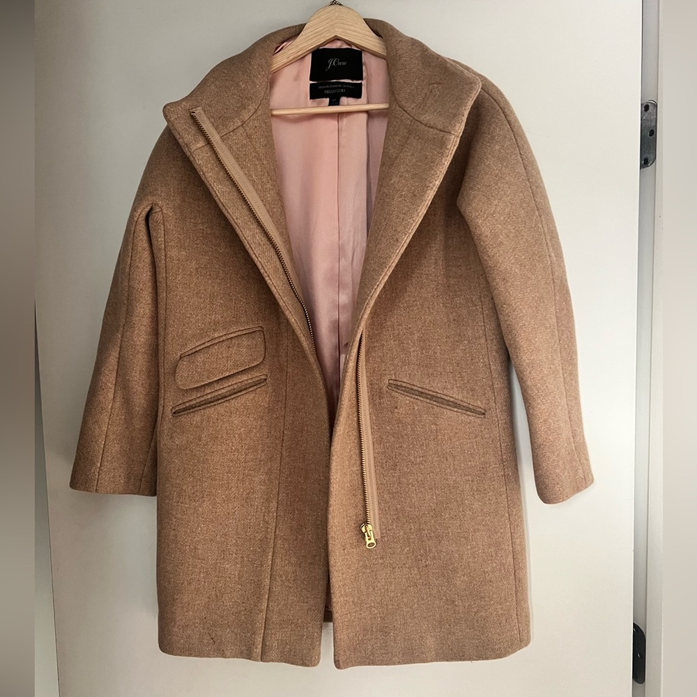 J. Crew Tan Pea Coat